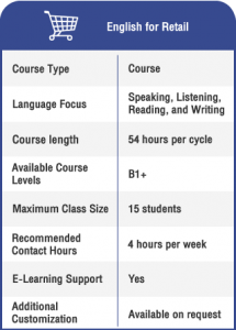 Anglokom Corporate Language Training Bangkok - English for Retail